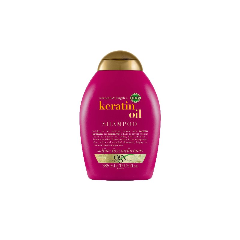 Champô Ogx Óleo Queratina Sem Sulfatos 385 ml
