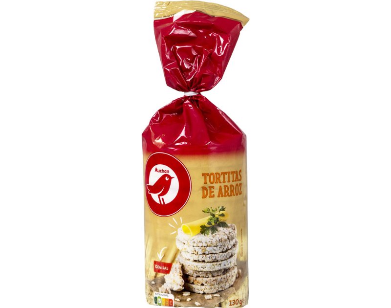 Tortitas Auchan Arroz Com Sal 130 g