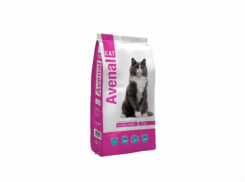 Ração Para Gato Avenal Aves E Cereais 2 kg