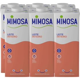 Leite Uht Inteiro Mimosa 6 X 1 Lt