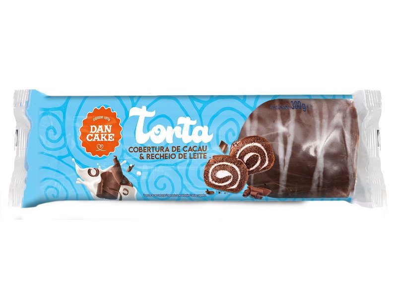 Torta Dancake Com Cobertura Cacau E Leite 300 g