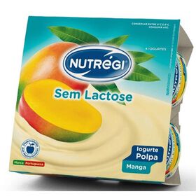 Iogurte Polpa Manga Sem Lactose Nutrégi 480 gr (4 Un)