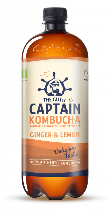 Chá Biológico Gengibre Captain Kombucha 1L