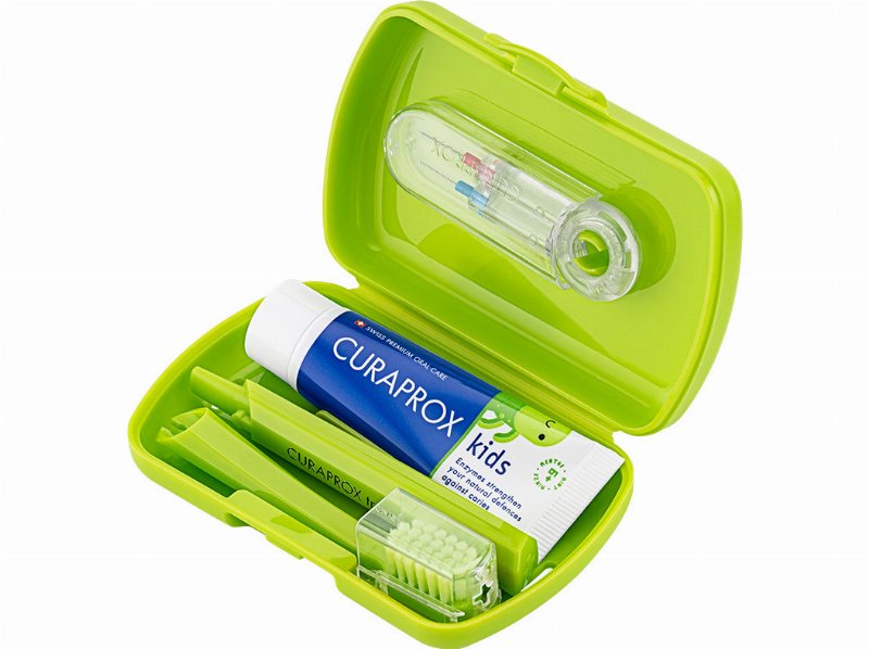 Kit Viagem Curaprox Kids - Verde