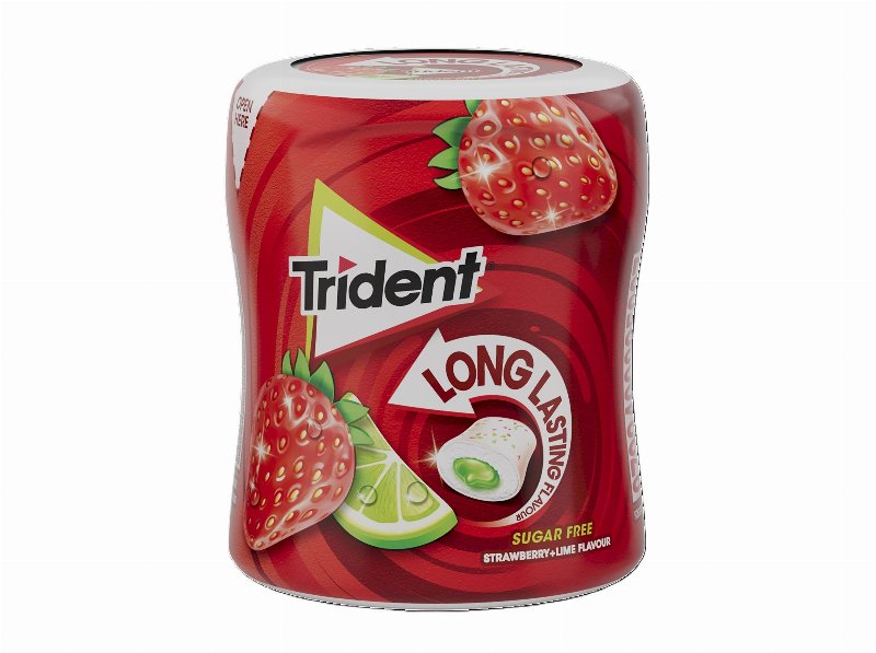 Pastilhas Sem Açúcar Trident Morango/Lima Bottle 68.2 g