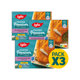 Filetes Primavera Com Alho E Ervas Iglo 3 X 225 gr (2 Un)
