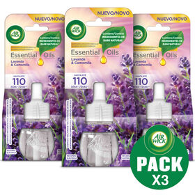 Ambientador Recarga Elétrico Lavanda Air Wick 3 Un