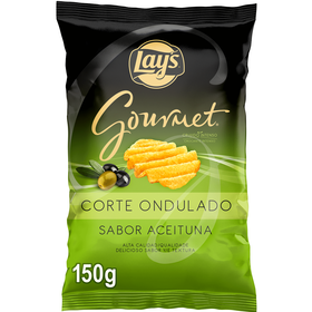Batata Frita Gourmet Azeitona Corte Ondulado Lay's Gourmet 150 gr