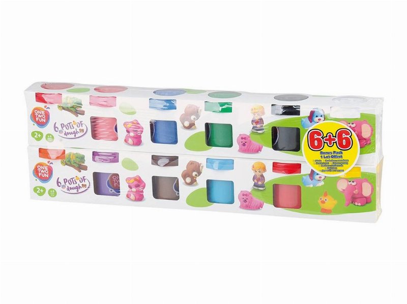 Pasta De Moldar One Two Fun 6+6 Potes