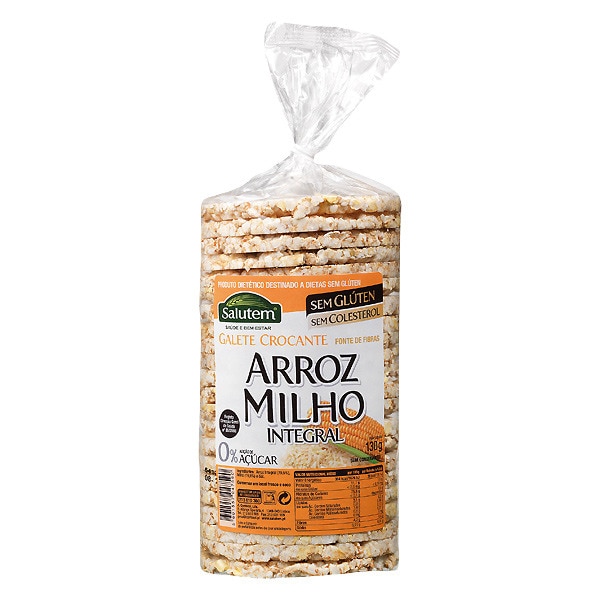 Tortitas De Arroz Com Milho Integral 130 g