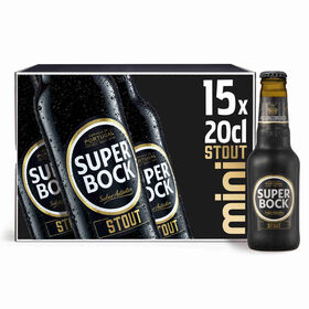 Cerveja Com Álcool Stout Super Bock Mini 15 X 20 cl