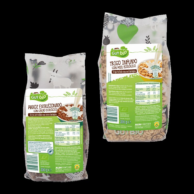 Cereais De Trigo/ Arroz Biológico Sortido
