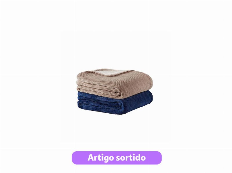 Cobertor Coral/Borregui Actuel 220Gsm 180X220Cm Cores Sortidas