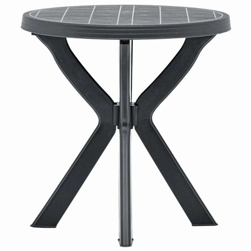 Hkh Mesa De Bistrô Ã˜70 Cm Plástico - Antracite