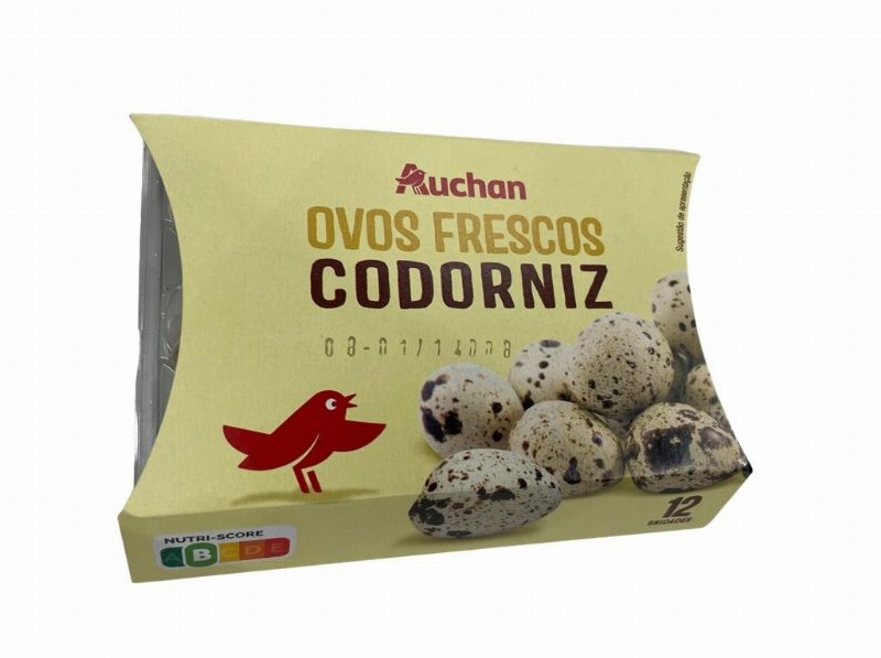 Ovos Auchan Codorniz 1 Dúzia