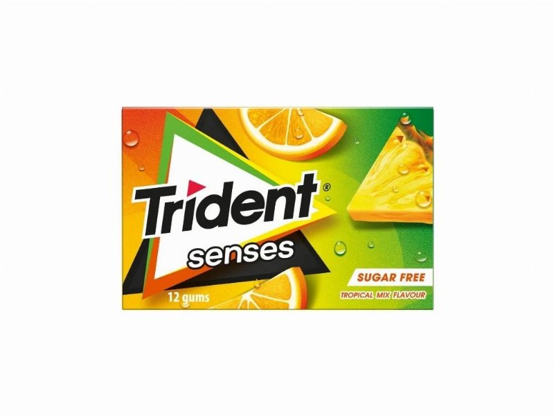 Pastilhas Trident Elásticas Senses Tropical 23 g