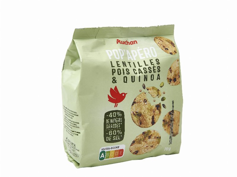 Mini Tortitas Auchan Lentilhas E Quinoa 70 g