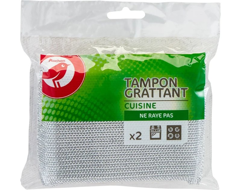 Esponja Auchan Para Cozinha Raspadora Não Risca 2Un