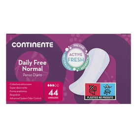 Pensos Diários Daily Free Normal Continente 44 Un
