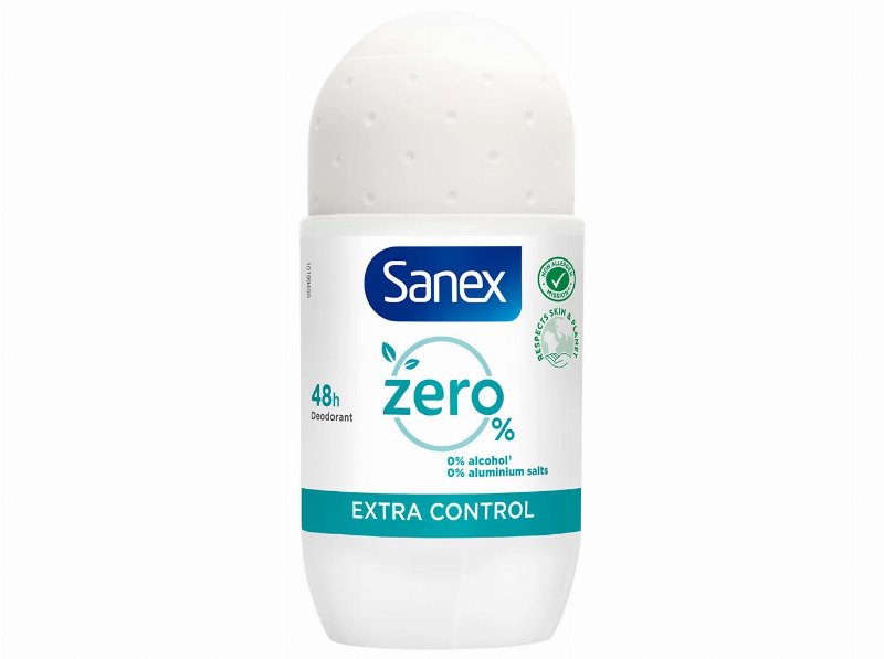 Desodorizante Roll-On Zero% Extra Control Sanex 50 ml