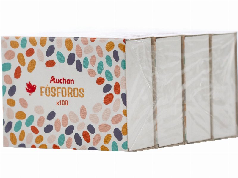 Fósforos Auchan 4 Unidades