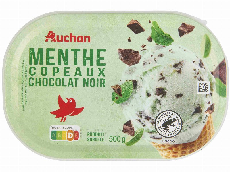 Gelado Auchan Menta E Chocolate Preto 1 l