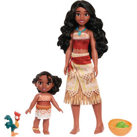 Disney - Pack 2 Bonecas Princesas Irmãs Vaiana 2
