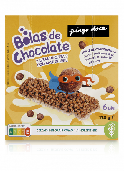 Barras De Cereais Com Bolas De Chocolate Pingo Doce 0.12Kg