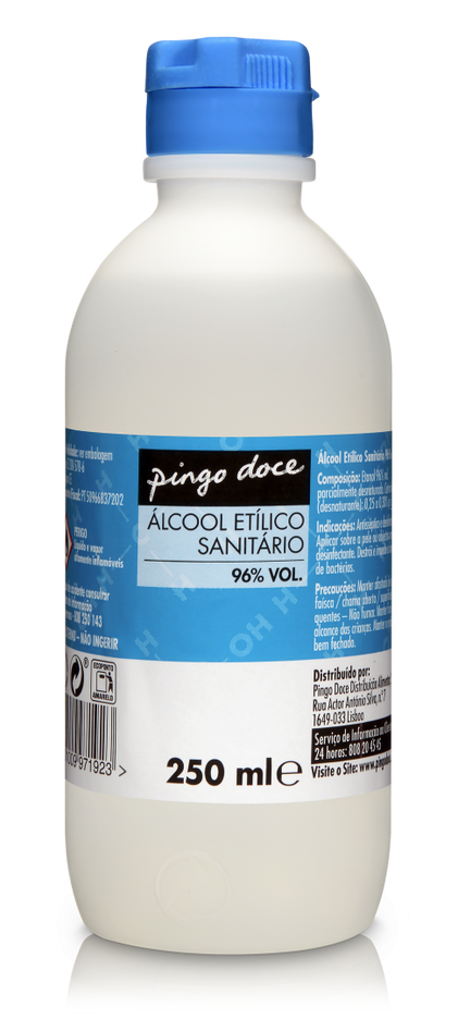 Álcool Etílico 96% Volume Pingo Doce 0.25L