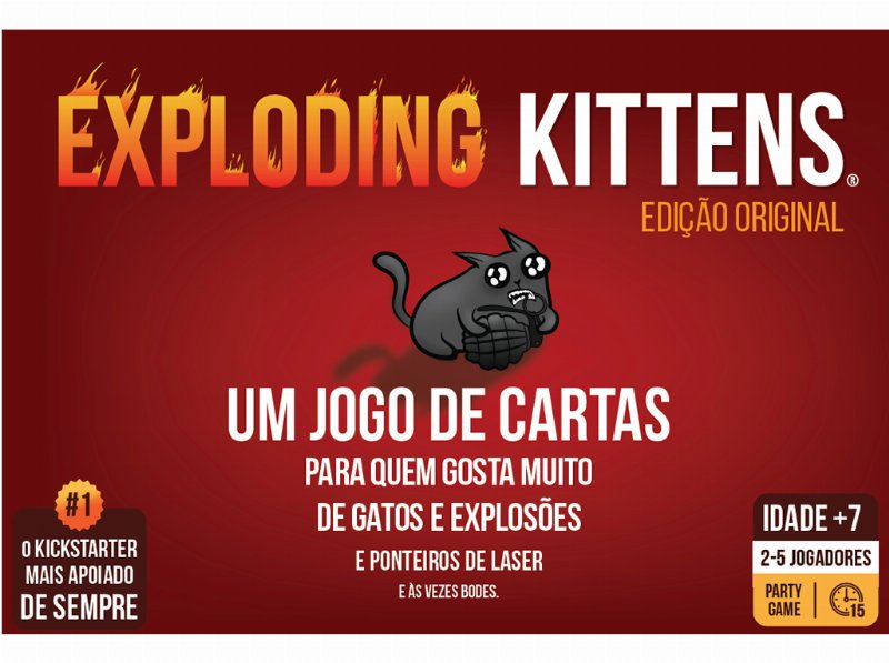 Jogo Tabuleiro Exploding Kittens Mebo Games
