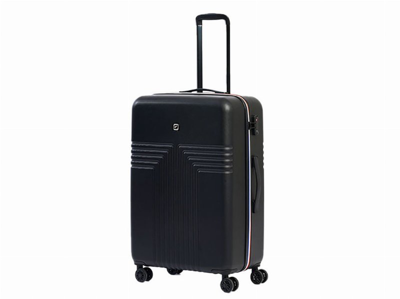 Mala De Viagem Rígida Airport Preto 8 Rodas 75X30X47Cm