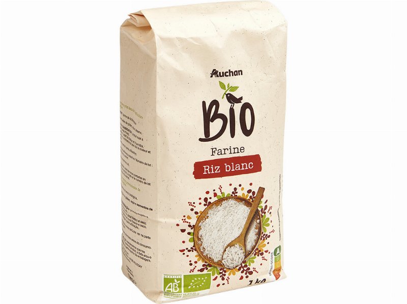 Farinha Auchan Bio Arroz Branco 1 kg