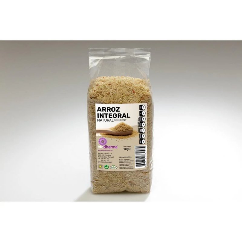 Arroz Integral Natural Agulha Extra Longo Biodharma 1 kg