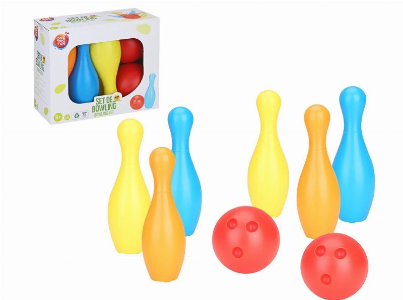 Set 8 Peças De Bowling One Two Fun
