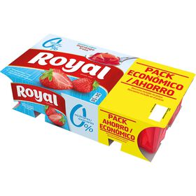 Gelatina Pronta Morango Sem Açúcar Royal 720 gr (8 Un)