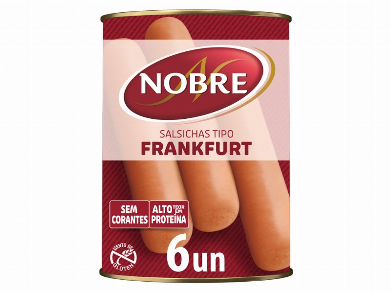 Salsichas Nobre Lata 6 Uni 250(120)G