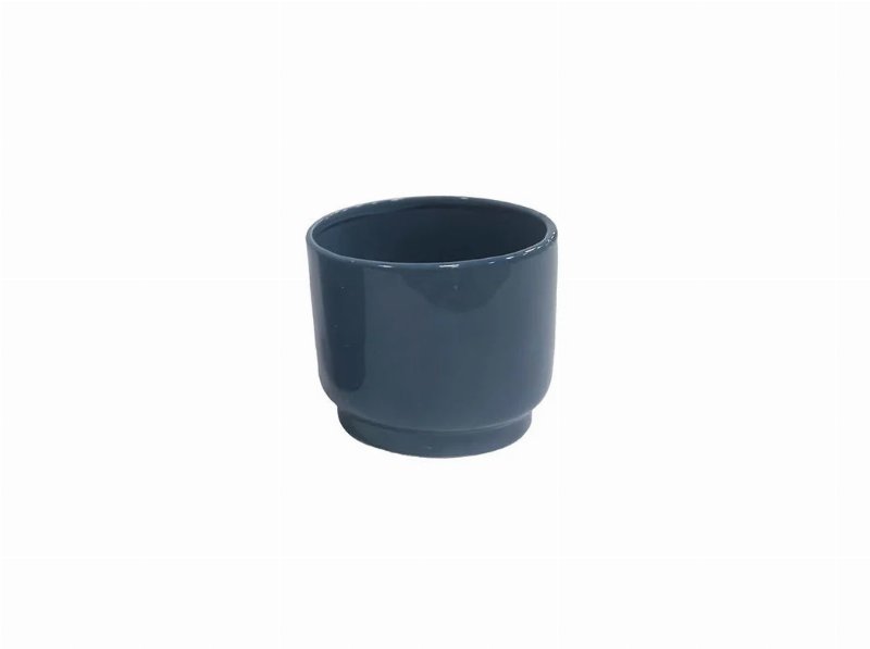 Vaso Cerâmica Gardenstar Azul Ø13Xa12Cm