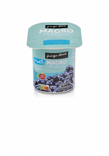 Iogurte Magro Pedaços Mirtilo Pingo Doce 0.125Kg