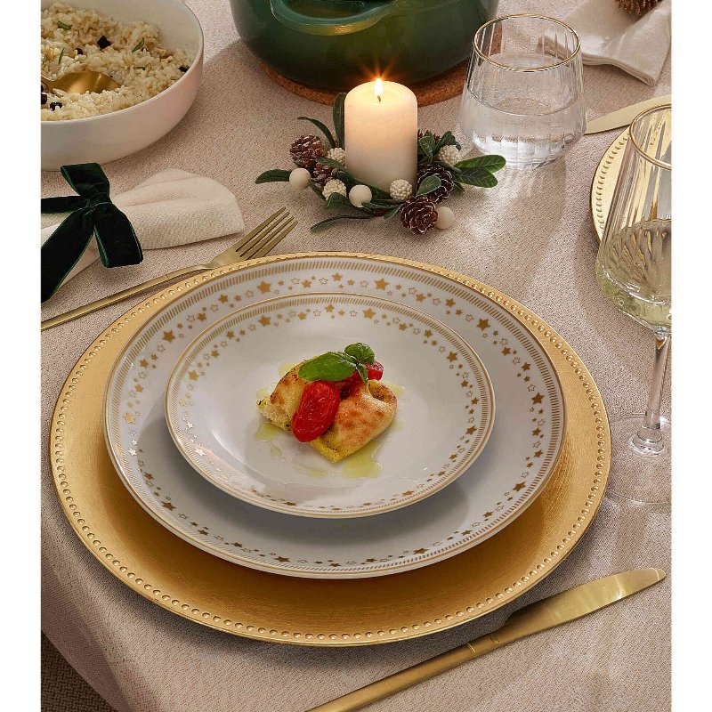 Conjunto De Oito Copos Vinho E Água Golden Kasa