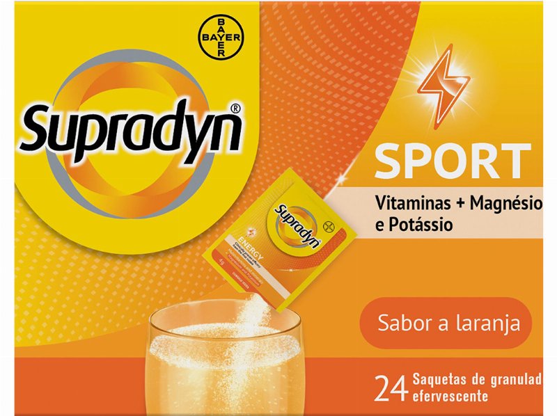 Suplemento Supradyn Sport Magnesio+Potassio 24Saq
