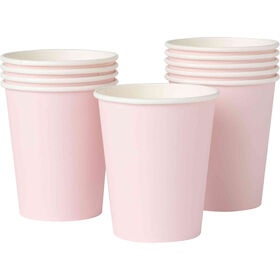Conjunto 10 Copos Água 240 ml Papel Soft Rosa Kasa