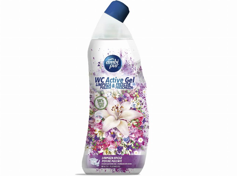 Gel Sanitário Ambipur Flores Brancas 750 ml