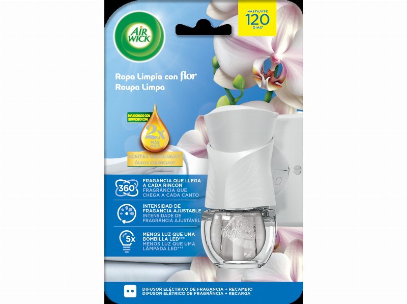 Ambientador ElãTrico Airwick Roupa Limpa 19 ml