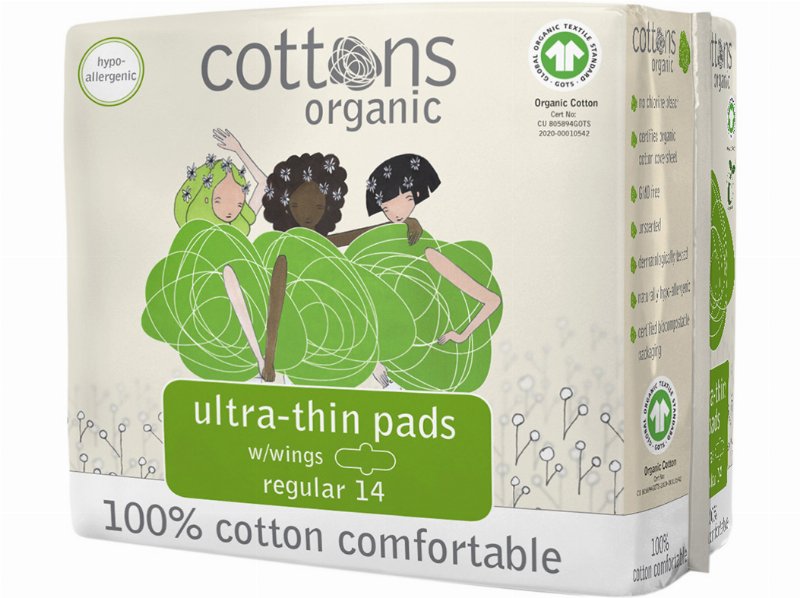 Penso Cottons Higiénico Ultra Fino Com Abas Regular 14Un