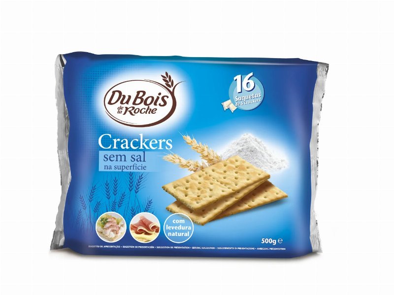 Bolacha Du Bois De La Roche Crackers Sem Sal Na Superfície 500 g