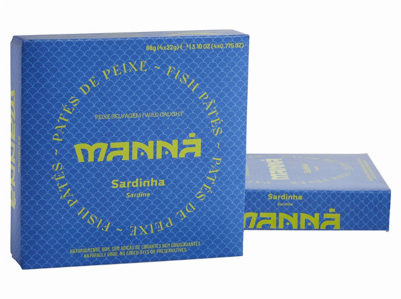 Patê Sardinha Manna 4X22 g