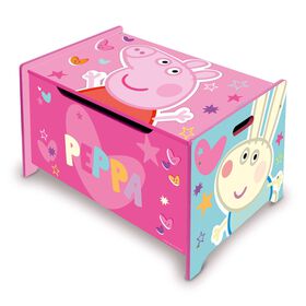 Banco De Madeira Rosa Peppa Pig