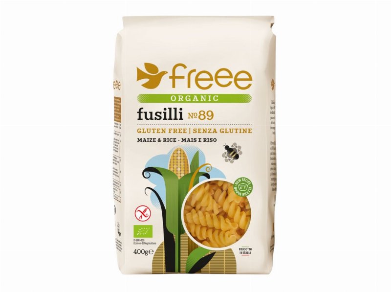Fusili Bio Doves Farm Milho Arroz S/ Glúten 400 g