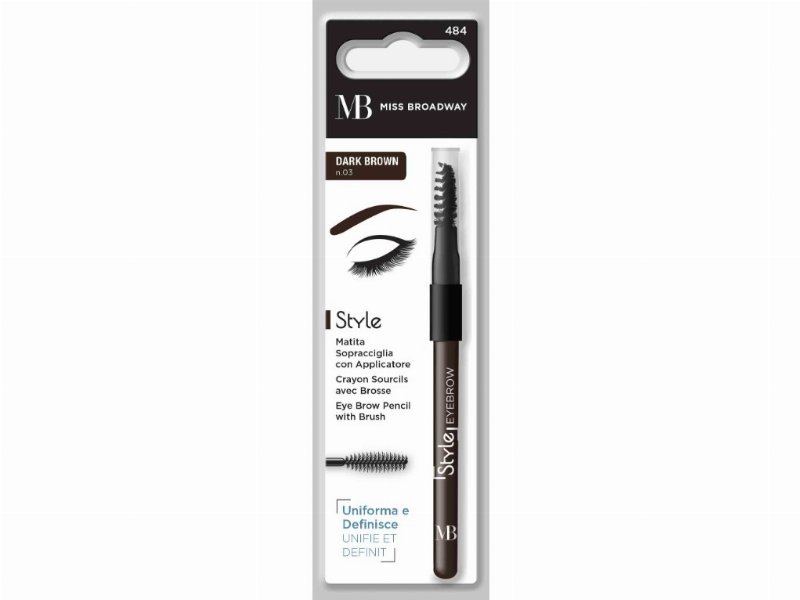 Máscara Mb Milano Sobrancelhas Dark Brown Un