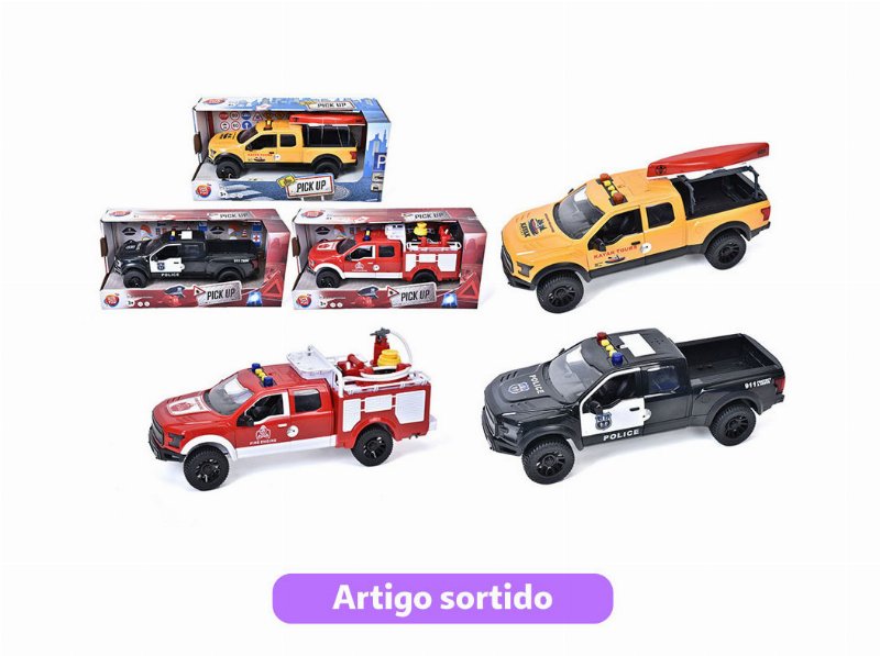 Carrinha Pick Up One Two Fun 1/12 Com Luz E Som Modelos Sortidos